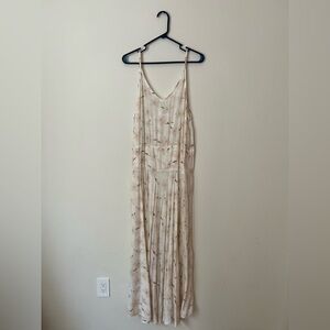 Acacia Swimwear Cream Floral Maxi Dress